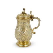 A German Silver-Gilt Baluster Tankard, Attributed To Jobst Bähr (Beer), Leipzig, Circa