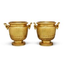 A Pair of George III Gilt Bronze Ice Pails, possibly by Matthew Boulton, circa 1775