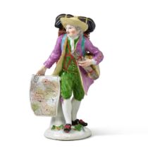 A Meissen Figure of a Map Seller from the Paris Street Traders Series, Mid-18th Century | Eine Meiss