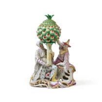 Frankenthal Chinoiserie Figural Perfume Burner and Cover, Circa 1755-60 | Ein figuraler Frankenthal