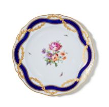 A Berlin Plate from Frederick The Great's 'Blue Ribbon' Service, Circa 1786 | Ein Berlin Teller aus 