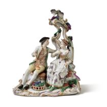 A Ludwigsburg Figure Group of Vintners Emblematic of Autumn, Circa 1761-65 | Eine Ludwigsburg Winzer