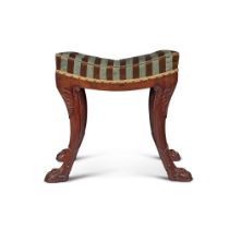 A Regency Mahogany Stool with Saddle Seat, Circa 1810