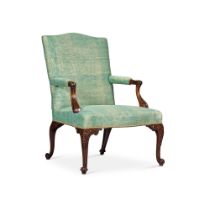 A George III Mahogany Library Armchair, Circa 1760