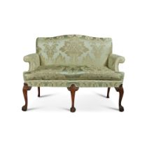 A George II Upholstered Walnut Settee, Circa 1740