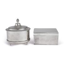 A Dutch Silver Tobacco Box and Biscuit Box, Amsterdam, 1798/1803