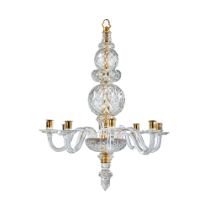 A George II Cut Glass Eight-Light Chandelier, Circa 1735