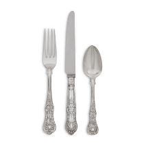 A Victorian Silver Queens Pattern Flatware Service, William Eaton, London, 1845 and Circa