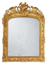 A R&#233;gence Carved and Giltwood Mirror, Circa 1720