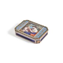 A gold and enamel snuff box, Hanau, circa 1805,