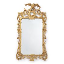 A George II Carved Giltwood Mirror, Circa 1750