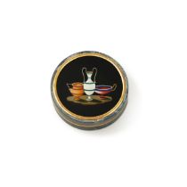 An Italian Gold-Mounted Hardstone Snuff Box with Pietre Dure Still Life, Probably Florence, Circa 18