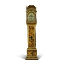 A George II Gilt and Black Simulated Tortoiseshell Japanned Longcase Clock by John Ellicott, London,