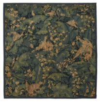 A Flemish 'Feuilles de Choux' Tapestry Panel, Probably Oudenaarde or Enghien, 16th Century