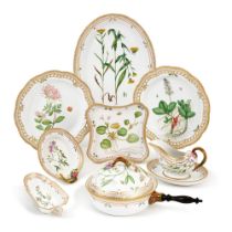 A Group of Royal Copenhagen &#8216;Flora Danica&#8217; Wares, Modern