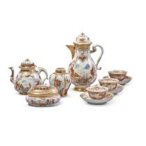 A Meissen Tea and Coffee Service, Circa 1725