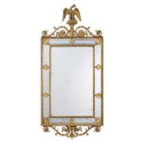 A George III Style Giltwood Mirror, 19th Century in the Manner of Robert Adam