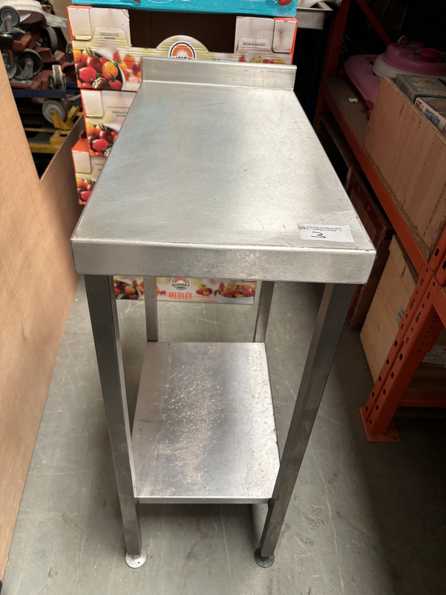 Stainless Steel infil Table with Undershelf