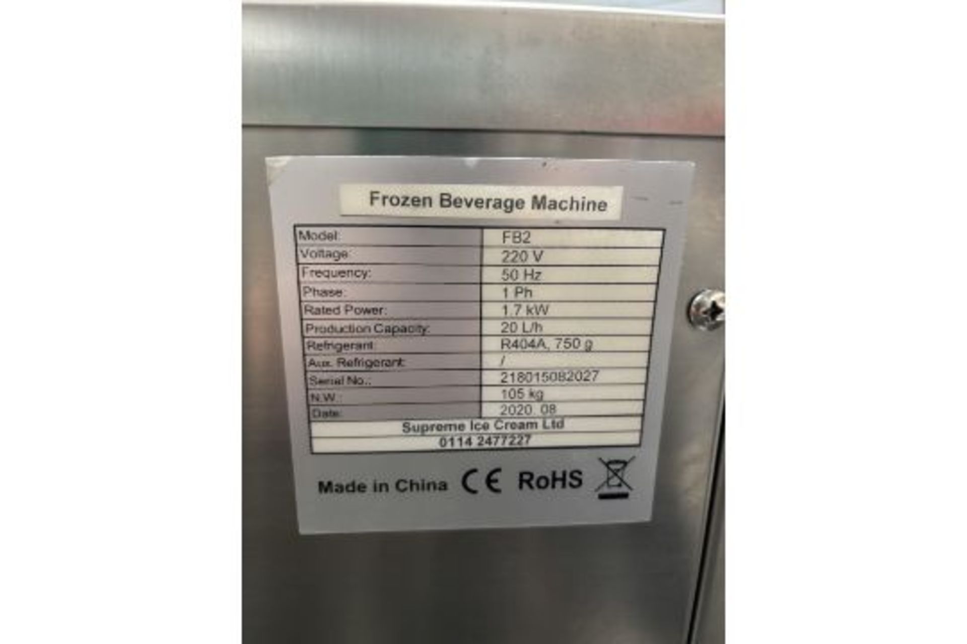 Supreme Ice Cream Large Slush Machine - Image 5 of 5