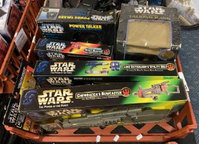 TRAY OF POWER OF THE FORCE STAR WARS ACCESSOERIES TO INCLUDE POWER TALKER ETC