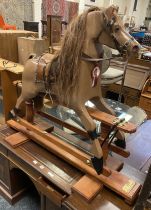 MEDIUM ROCKING HORSE WITH CERTIFICATE MADE BY THE GUILD OF ROCKING HORSE'S