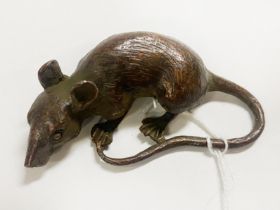 SIGNED BRONZE RAT