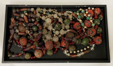QTY OF MIDDLE EASTERN GLASS BEADED NECKLACES