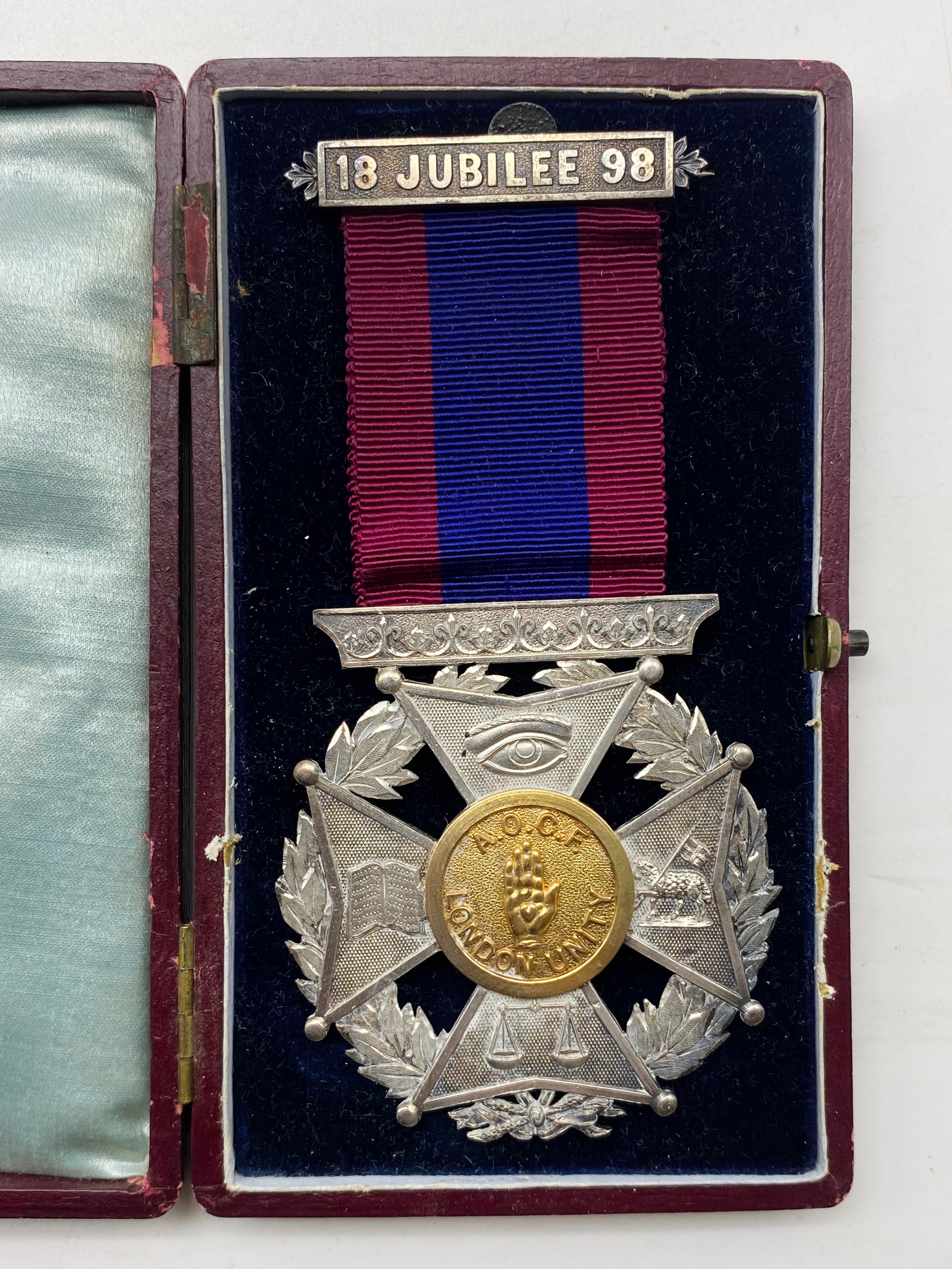 SIX CASED MASONIC MEDALS - Image 2 of 27