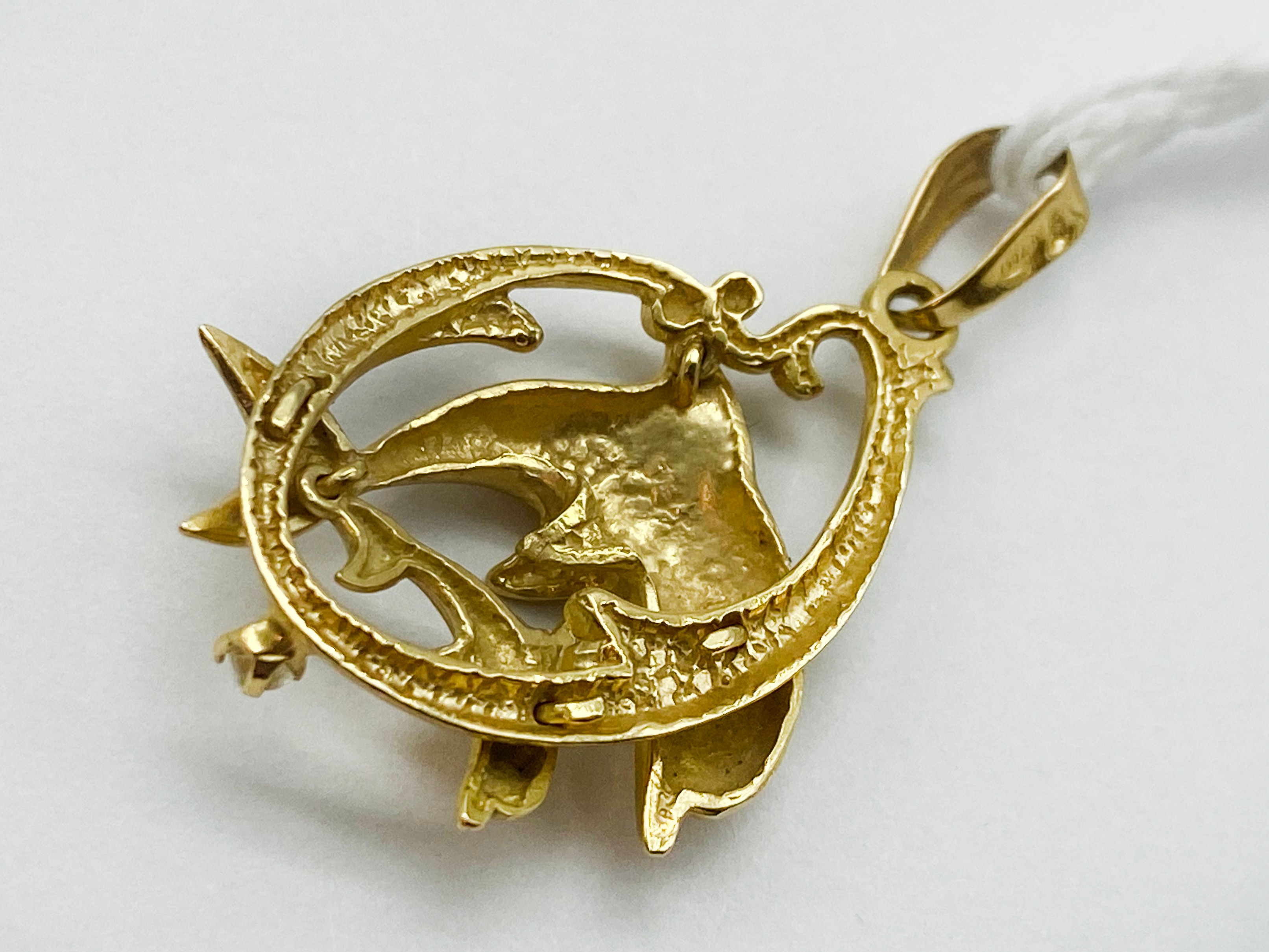 9CT GOLD DOLPHIN PENDANT - Image 3 of 3