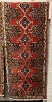 FINE NORTH WEST PERSIAN SENNEH RUNNER 385CMS X 92CMS