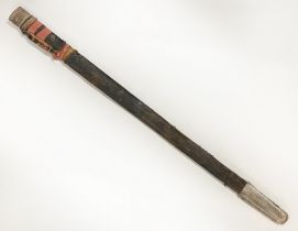 MIDDLE EASTERN SCABBARD WITH SILVER (no sword)
