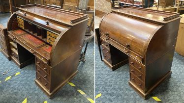 VICTORIAN CYLINDER DESK