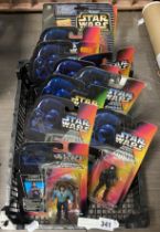 TRAY OF BOXED OPEN STAR WARS ACTION FIGURES
