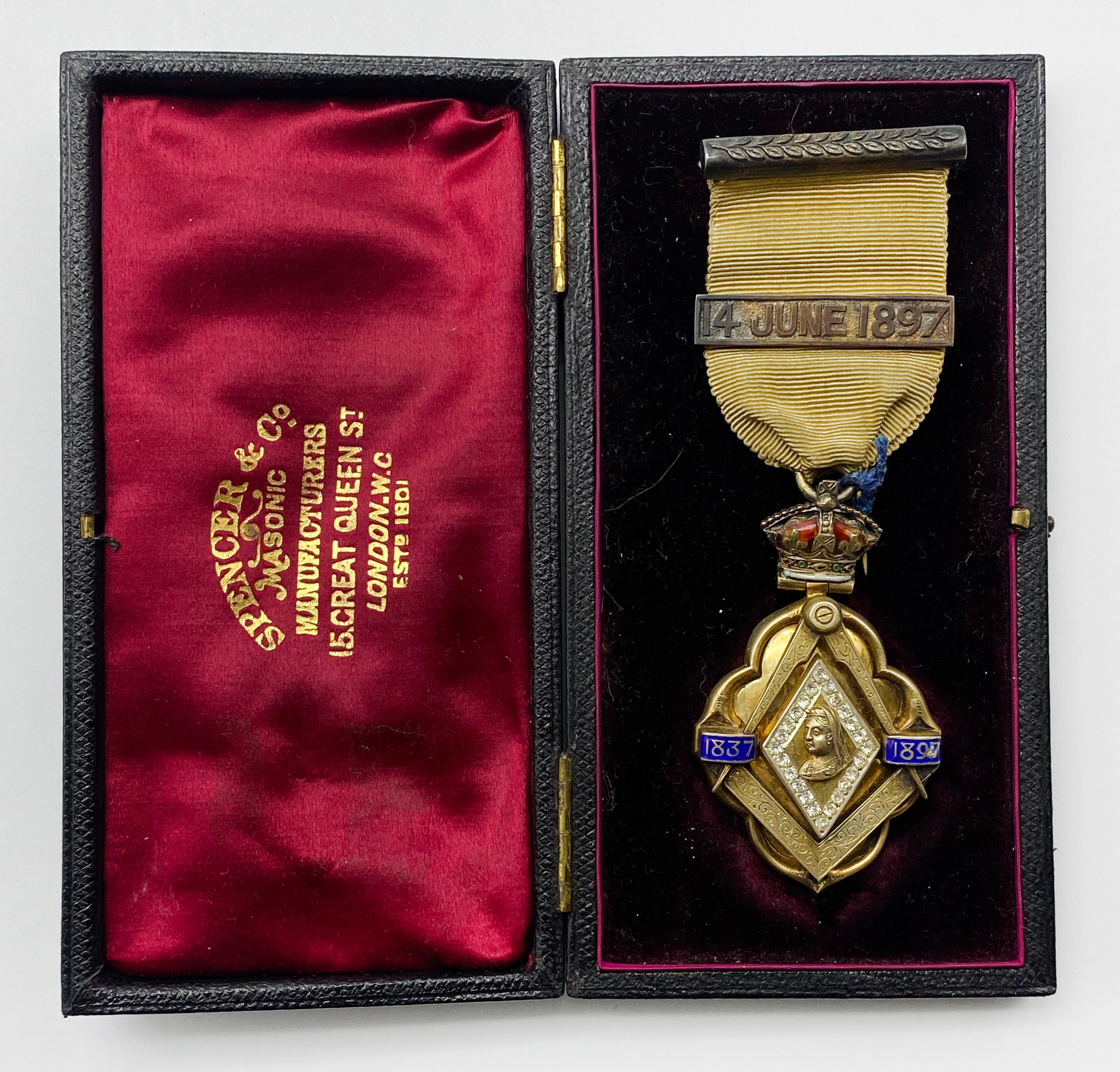 SIX CASED MASONIC MEDALS - Image 8 of 27