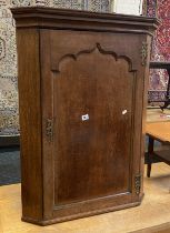 OAK HANGING CORNER CABINET