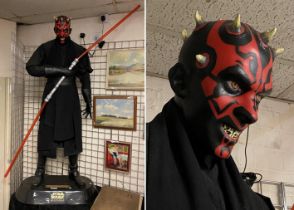 DARTH MAUL LIFE SIZED FIGURE STAR WARS EPISODE 1 THE PHANTOM MENACE 185CMS (H) APPROX