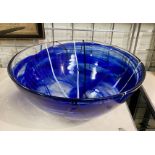 KOSTABODA - SWEDISH BLUE ART GLASS BOWL