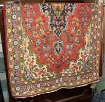 FINE CENTRAL PERSIAN KASHAN RUG 205CMS X 110CMS