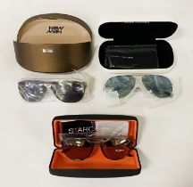 3 PAIRS OF DESIGNER SUNGLASSES