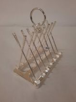 SILVER PLATED GOLF TOAST RACK