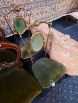 PAIR OF FRENCH CHAIRS A/F