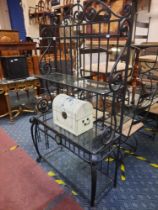 WROUGHT IRON BAKERS RACK