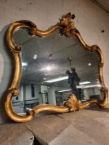 GILDED ART NOUVEAU MIRROR