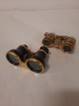 2 EARLY PAIRS OF OPERA GLASSES - A/F