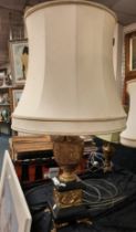 GILT TABLE LAMP 59CMS (H) EXC SHADE