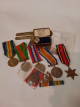 COLLECTION OF MEDALS ETC