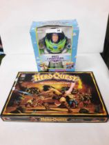BOXED BUZZ LIGHTYEAR FIGURE WITH HERO QUESTS BOARD GAME