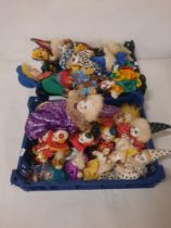 BOX OF 23 PORCELAIN FACED EARLY CLOWNS