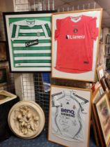 CHARLTON ATHLETIC, CELTIC FC & REAL MADRID SIGNED FOOTBALL SHIRTS - SIGNED