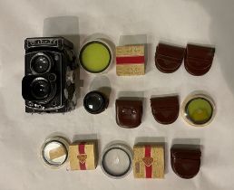 ROLLEIFLEX TLR CAMERA WITH ROLLEIFLEX FILTERS (A/F)